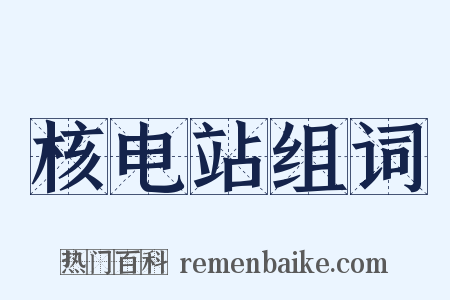 核电站组词是什么意思的图片